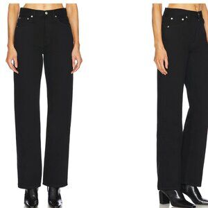 Re/Done 90s High Rise Loose Jeans - Washed Black - Size 30